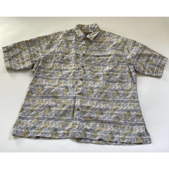 John Rich and Bros Woolrich Collared Shirt Hawaiian Button Up Mens‎ Large Top - Picture 1 of 10